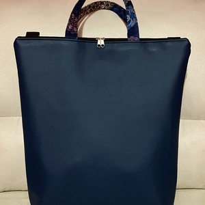 Egyedi kék mandala többfunkciós/ variálható táska   - táska & tok - variálható táska - Meska.hu