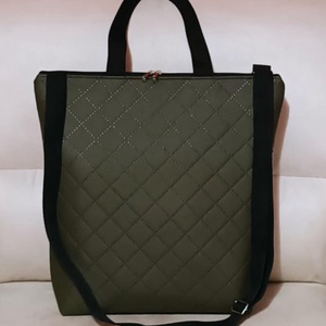 Egyedi zöld lepkés többfunkciós/ variálható táska   - táska & tok - variálható táska - Meska.hu