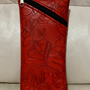 Cipzáros műbőr szemüvegtartó több színben  - táska & tok - pénztárca & más tok - szemüvegtok - Meska.hu