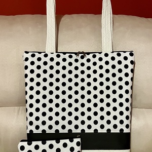 Egyedi pöttyös válltáska szett, Táska & Tok, Táska szett, Bőrművesség, MESKA