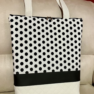 Egyedi pöttyös válltáska szett - táska & tok - táska szett - Meska.hu