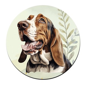Basset Hound portré mintás bögre alátét, , , MESKA