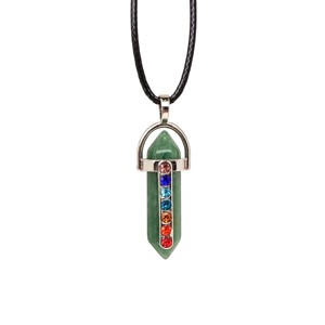 Növekedés zöld aventurin Vogel csakra medál nyaklánccal 3cm, Ékszer, Nyaklánc, Medálos nyaklánc, , MESKA