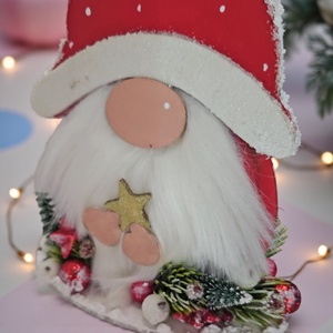 Karácsonyi manó - karácsony - adventi díszek - adventi asztaldísz - Meska.hu