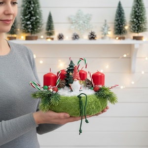 Online Workshop - Manós Adventi Koszorú - diy (csináld magad) - workshop & tanfolyam - Meska.hu