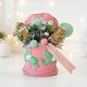 Körhintás Mézeskalács Kaspó - Meska.hu