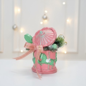 Körhintás Mézeskalács Kaspó - karácsony - adventi díszek - adventi asztaldísz - Meska.hu