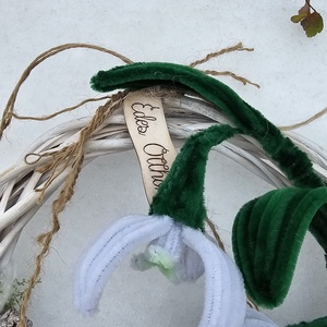 Hóvirágos kopogtató � kézzel készült ajtódísz - otthon & életmód - dekoráció - ajtó- és ablak dekoráció - ajtódísz & kopogtató - Meska.hu