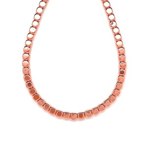 Hematit kerekített kocka szin rose gold 4x4mm, Kellékek & szerszámok, Ásvány alapanyag, Ásványfüzér, , MESKA