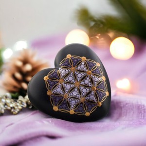 Szív mandala, Otthon & Életmód, Dekoráció, Spiritualitás, Mandala, Festett tárgyak, MESKA
