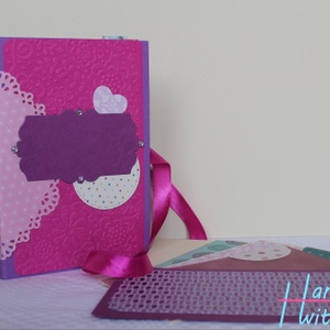 Csajos - Pink - Lila - Rózsaszín Scrapbook, Fotóalbum  - Meska.hu