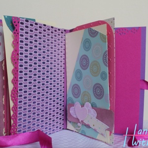 Csajos - Pink - Lila - Rózsaszín Scrapbook, Fotóalbum  -  - Meska.hu