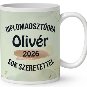 Névvel kérhető Borz - 2026 évi Ballagásra mintás bögre - otthon & életmód - konyhafelszerelés, tálalás - tálalás - bögre & csésze - Meska.hu