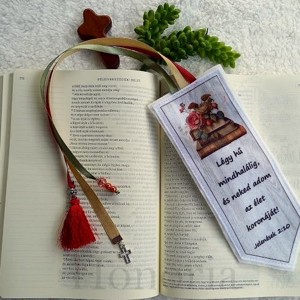 Keresztény, idézetes könyvjelző (Jelenések 2:10), Könyv & Zene, Könyvjelző, , MESKA