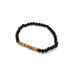 Bazalt képjáspis golyó korong karkötő 45 mm, Ékszer, Karkötő, Ásványkarkötő, , MESKA