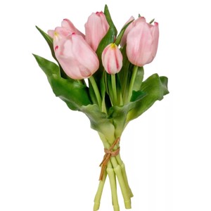 Gumi tulipán köteg 7 szálas - pink, Kellékek & szerszámok, Dekorációs kellékek, Virágfej, , MESKA