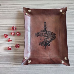 Kígyó fejes kockadobó tálca - játék & sport - szerepjáték - Meska.hu