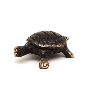 Réz figura teknős óarany 1,5x4cm, Otthon & Életmód, Dekoráció, Dísztárgy, , MESKA