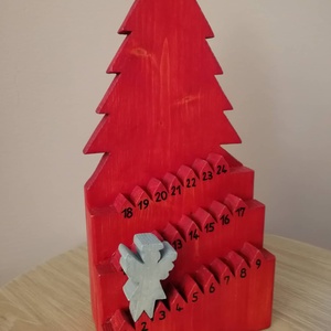 Adventi fenyő, piros - Meska.hu