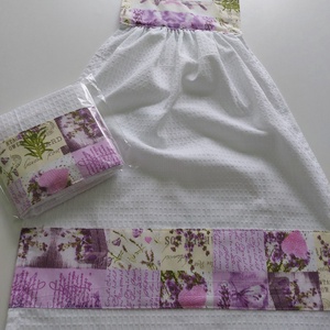Levendula mintás konyharuha  - otthon & életmód - konyhafelszerelés, tálalás - konyhai textil - konyharuha & törlőkendő - Meska.hu