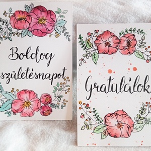 Virágos képeslap - otthon & lakás - papír írószer - képeslap & levélpapír - Meska.hu