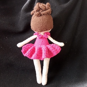 Horgolt baba - rózsaszín - játék & sport - baba & babaház - baba - Meska.hu