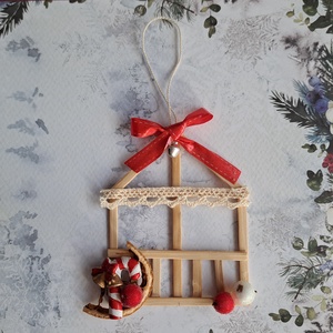 Karácsonyi házikó  - karácsony - karácsonyi lakásdekoráció - karácsonyi lakásdíszek - Meska.hu