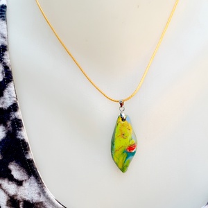 Zöld ékszerszett, színes, vidám kollekció ékszergyurmából, egyedi ajándék nőknek - ékszer - ékszerszett - Meska.hu