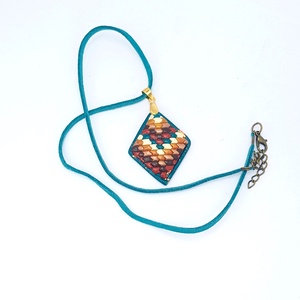 Színes medál, Süthető gyurma ékszer - esküvő - ékszer - nyaklánc - Meska.hu