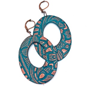 Türkizkék fülbevaló - Meska.hu