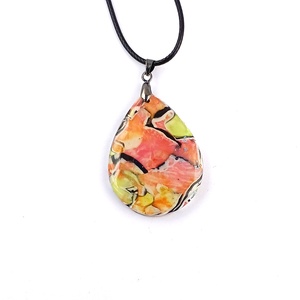 Vidám, színes nyaklánc - ékszer - nyaklánc - medálos nyaklánc - Meska.hu