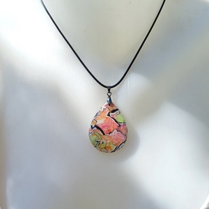 Vidám, színes nyaklánc - ékszer - nyaklánc - medálos nyaklánc - Meska.hu