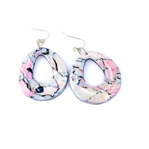 Fülbevaló pasztell színekkel süthető gyurmából - Meska.hu