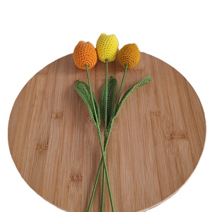 Horgolt sárga tulipán - otthon & életmód - dekoráció - dísztárgy - Meska.hu