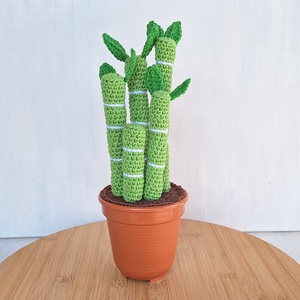 Horgolt szerencsehozó bambusz, Otthon & Életmód, Dekoráció, Dísztárgy, Horgolás, MESKA