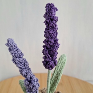 Horgolt cserepes levendula - otthon & életmód - dekoráció - dísztárgy - Meska.hu