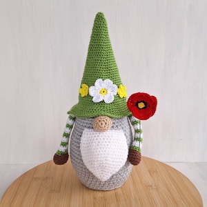 Horgolt kertész manó, Otthon & Életmód, Dekoráció, Dísztárgy, Horgolás, MESKA