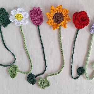 Horgolt virág könyvjelző - könyv & zene - könyvjelző - Meska.hu