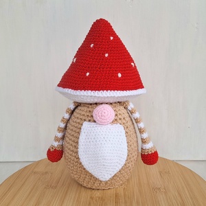 Horgolt gomba manó, Otthon & Életmód, Dekoráció, Manók, Horgolás, MESKA