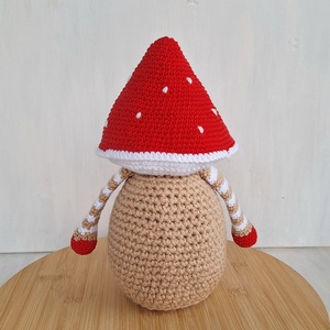 Horgolt gomba manó - otthon & életmód - dekoráció - manók - Meska.hu