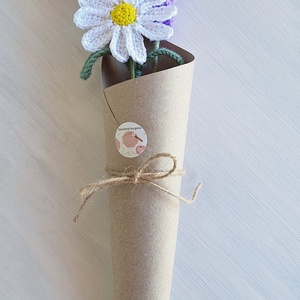 Horgolt virágcsokor � levendula, margaréta és szegfű - otthon & életmód - virágdekoráció - virágok - virágcsokor - Meska.hu