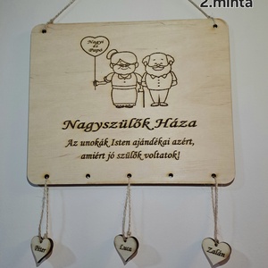 Nagyszülők háza tábla - otthon & életmód - dekoráció - fali és függő dekoráció - falra akasztható dekor - Meska.hu