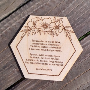 Szeretlek Anya hűtőmágnes - otthon & életmód - konyhafelszerelés, tálalás - konyhai dekoráció - hűtőmágnes - Meska.hu