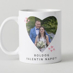 Valentin napi fényképes bögre, Otthon & Életmód, Konyhafelszerelés, tálalás, Tálalás, Bögre & Csésze, Decoupage, transzfer és szalvétatechnika, MESKA