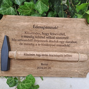 Szülőköszöntő gravírozott virágbox és tábla szett - esküvő - emlék & ajándék - szülőköszöntő ajándék - Meska.hu
