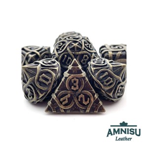 Bronz mintás fém kockaszett - játék & sport - szerepjáték - Meska.hu