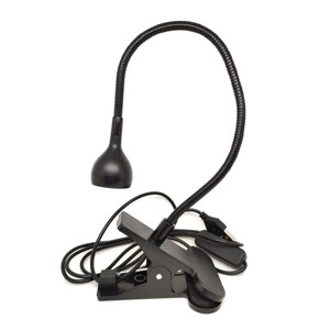 Fekete UV LED lámpa 30 cm USB csatlakozással ásványok és díszek megvilágításához - Meska.hu