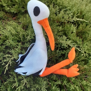 Tavasz váró,vagy baba váró gólya, Játék & Sport, Plüssállat & Játékfigura, Más figura, Varrás, MESKA