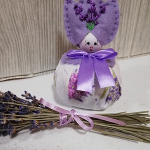 Levendula manócska, Otthon & Életmód, Dekoráció, Dísztárgy, Baba-és bábkészítés, MESKA