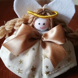 Angyal Karácsonyfadísz  - otthon & életmód - dekoráció - dísztárgy - Meska.hu